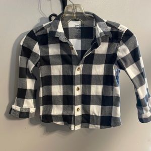 Jumping bean plaid fleece 5T shirt